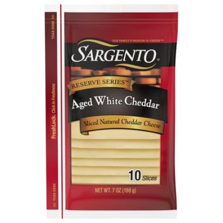Sargento Aged White Cheddar 10 ct 7 oz