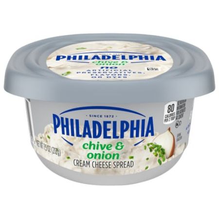 Kraft Philadelphia Chive & Onion Cream Cheese Spread 7.5 oz
