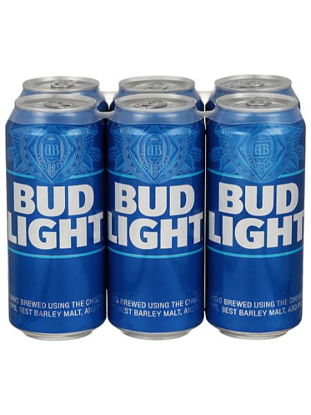 Bud Light Beer 6 pk 12 oz Cans