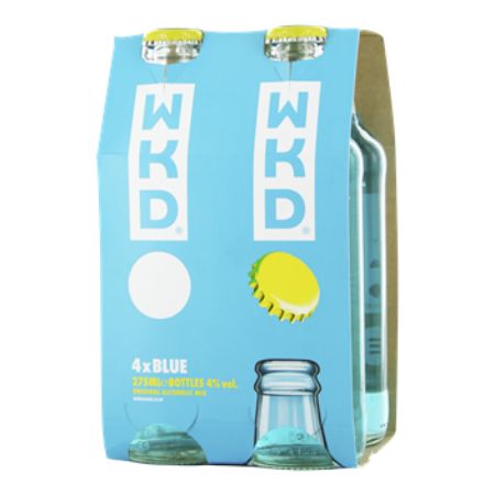 WKD Vodka Blue 4 pk 275 ml