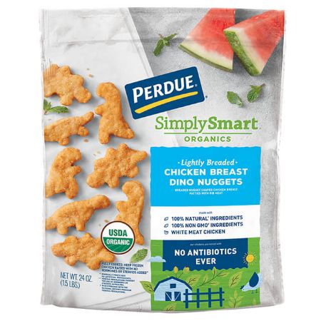 Perdue Organic SimplySmart Gluten-Free Breaded Chicken Breast Dino Nuggets  22 oz