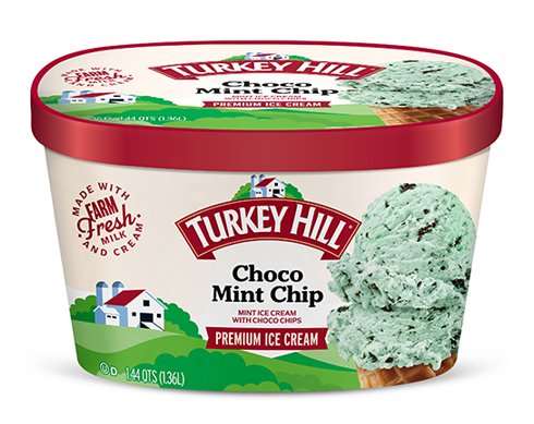 Turkey Hill Choco Mint Chip Ice Cream 46 oz