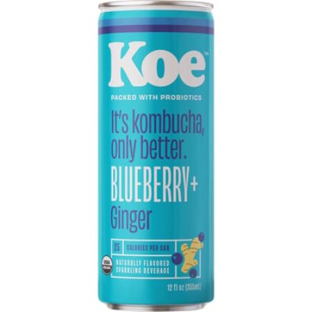 Koe Kombucha Blueberry + Ginger 12 oz