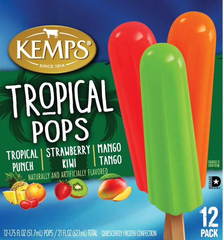 Kemps Tropical Popsicle 12 pk