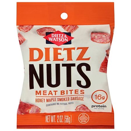 Dietz Nuts Meat Bites Honey Maple Smoked Sausage 2 oz