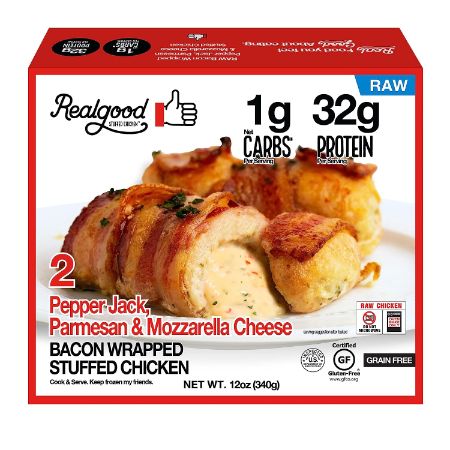 Realgood Roasted Roblano & Creamy Jack Chees Bacon Wrapped 12 oz