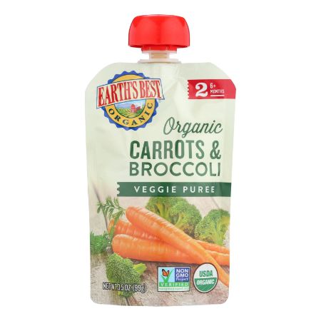 Earth's Best Organic Carrots and Brocolli Veggie Puree 3.5 oz
