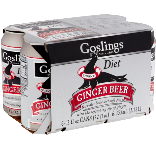 Gosling's Stormy Diet Ginger Beer 6ct 12 oz