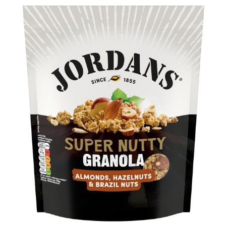 Jordans Super Nutty Granola 500g Almonds, Hazelnuts and Brazil Nuts
