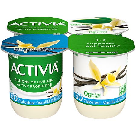 Activia Yogurt Vanilla 4 pk 4 oz