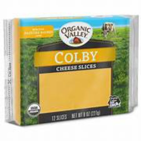 Organic Valley Colby Cheese Slices 8 oz