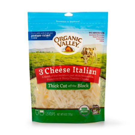 Organic Valley 3 Cheese Italian 6 oz