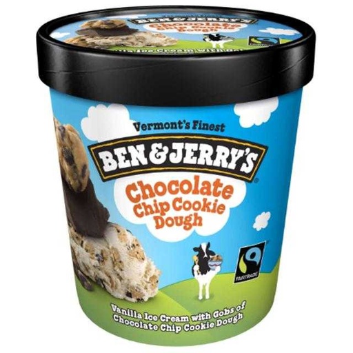 [076840100583] Ben & Jerry's Chocolate Chip Cookie Dough Ice Cream 16 oz