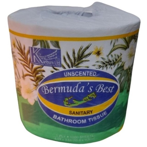 [5060114641013] Bermuda's Best Bathroom Tissue 1000 Sheets Per Roll 1 ct