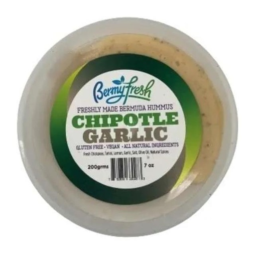 [752830330283] Bermyfresh Hummus Chipotle Garlic 7 oz