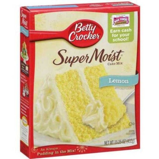 [016000409941] Betty Crocker Lemon Cake Mix 15.25 oz