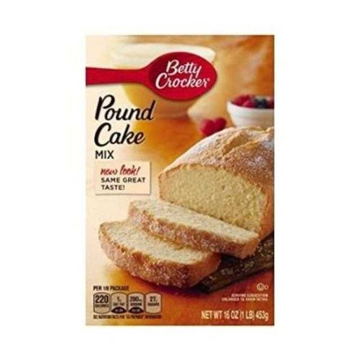 [016000454101] Betty Crocker Pound Cake Mix 16 oz