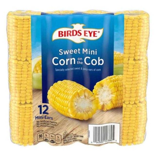 [014500003805] Birds Eye Sweet Mini Corn On The Cob 12 ct