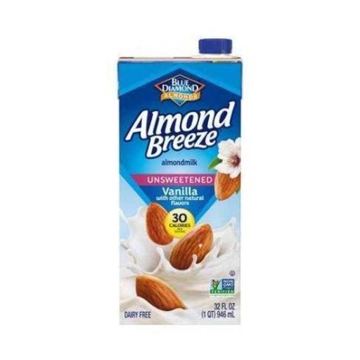 [041570054161] Blue Diamond Almond Breeze Unsweetened Vanilla 32 oz