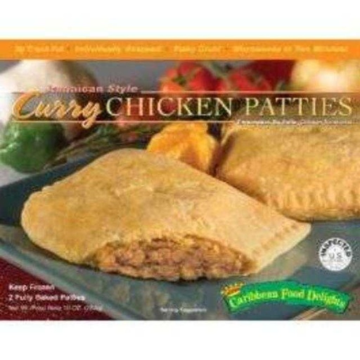 [036078420020] Caribbean Food Delights Jamaican Style Curry Chicken Patties 2 ct 10 oz