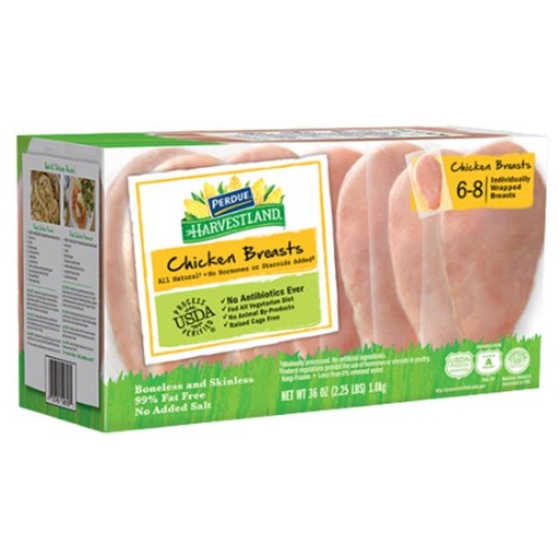 [072745546181] Perdue Boneless & Skinless Chicken Breasts 36 oz