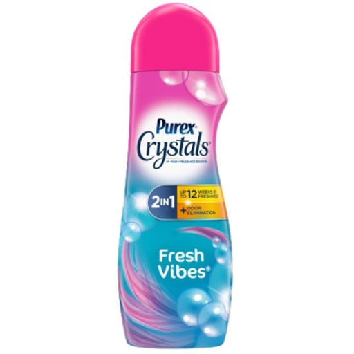 [024200043056] Purex Crystals 2 in 1 Fresh Vibes Fabric Softener 21 oz
