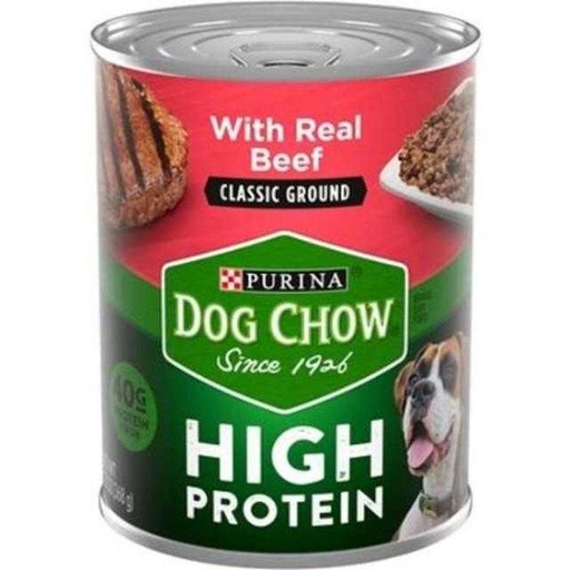 [017800183499] Purina Dog Chow Classic Ground with Real Beef 13 oz