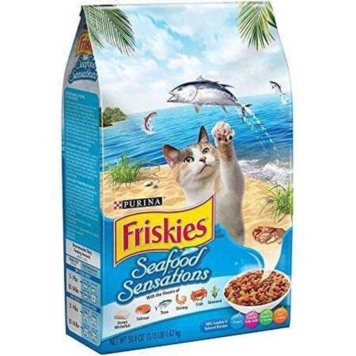[050000015474] Purina Friskies Seafood Sensations Cat Food 3.15 lb