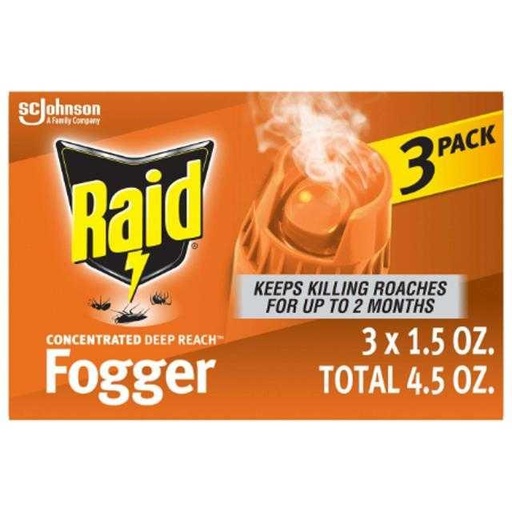[046500815904] Raid Concentrated Deep Reach Fogger 3 ct