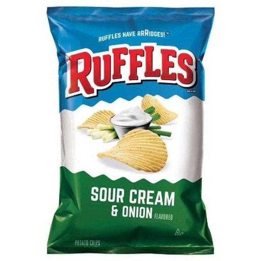 [028400031462] Ruffles Sour Cream & Onion Potato Chips 6.5 oz