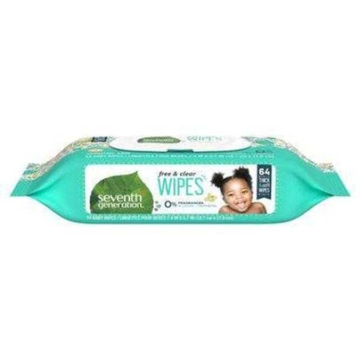 [732913342082] Seventh Generation Thick & Strong Baby Wipes 64 ct