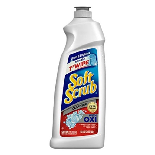 [023400021956] Soft Scrub Cleanser with Oxi 24 oz