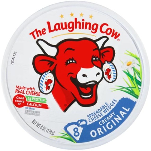 [041757025410] The Laughing Cow Creamy Original Spreadable Cheese Wedges 6 oz