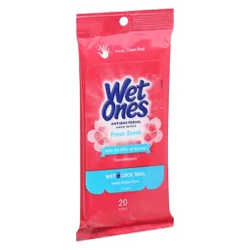 [076828048432] Wet Ones Antibacterial Fresh Scent Hand Wipes 20 ct