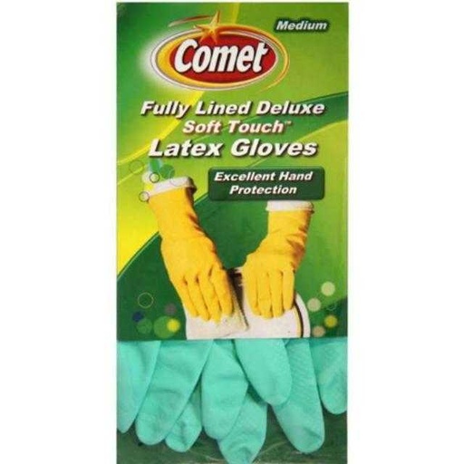 [071582002089] Comet Deluxe Latex Gloves Medium