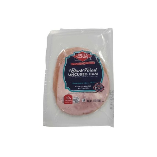 [031506310096] Dietz & Watson Black Forest Uncured Ham 7 oz