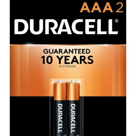 [041333001074] Duracell AAA Batteries 2 ct