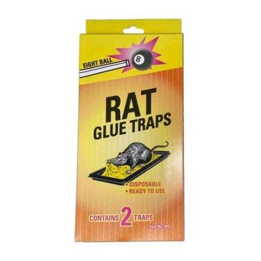 [076706002891] Eight Ball Rat Glue Traps 2 ct