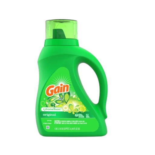 [037000558613] Gain Original Liquid Laundry Detergent 46 oz