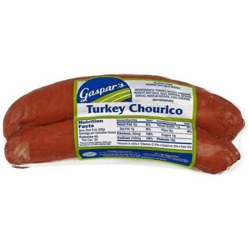[00000086] Gaspar's Turkey Chourico 1 lb
