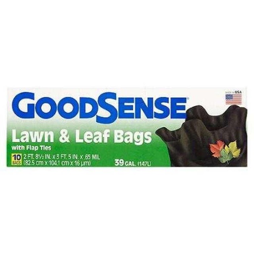 [029900500809] Good Sense Lawn & Leaf Trash Bags 10 ct 39 gal