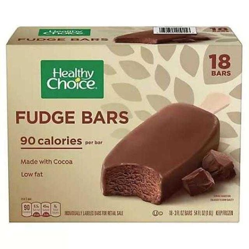 [072655409156] Healthy Choice Fudge Bars 18 ct 54 oz
