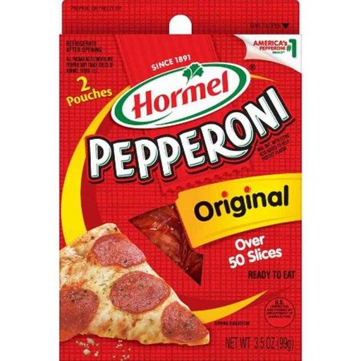 [037600636605] Hormel Pepperoni Slices Original 3.5 oz