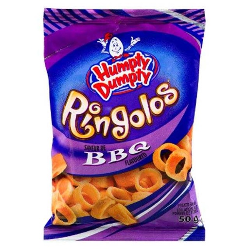 [059119014200] Humpty Dumpty BBQ Ringolos Chips 50 g