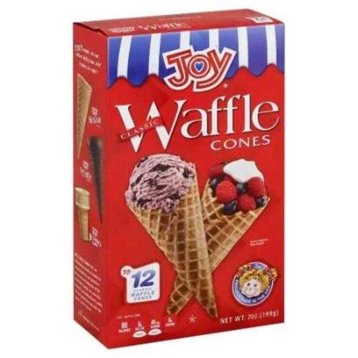 [072092012124] Joy Waffle Cones 12 ct
