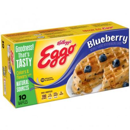 [038000403200] Kellogg’s Eggo Blueberry Waffles 12.3 oz
