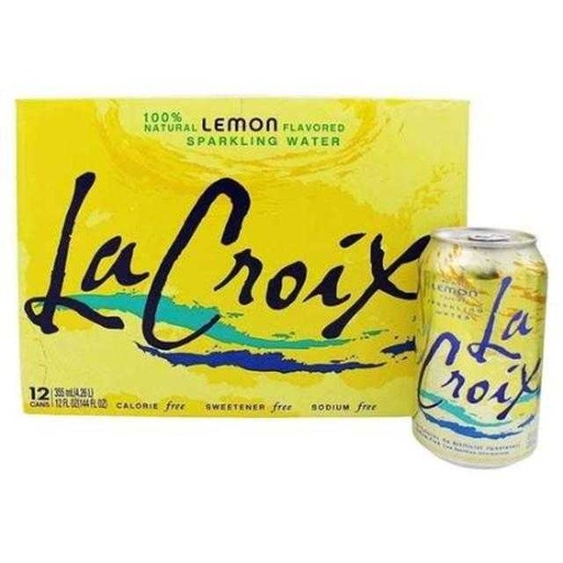 [073360373411] Lacroix Sparkling Water Lemon 12 Pack 12 oz