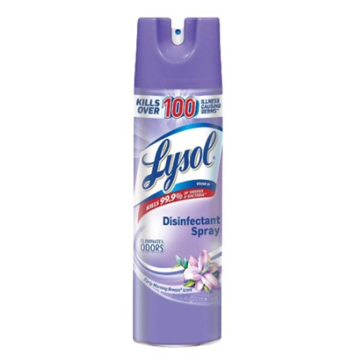 [019200808347] Lysol Disinfectant Spray Early Morning Breeze Scent 19 oz