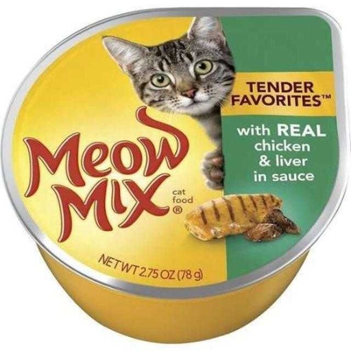 [829274006187] Meow Mix Chicken & Liver Cat Food 2.75 oz