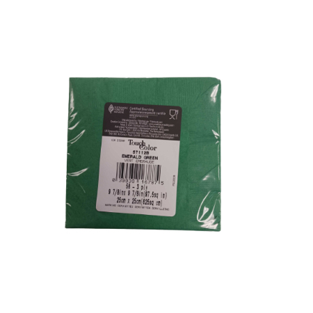 [039938167875] Touch of Color Green Beverage Napkins 50 ct